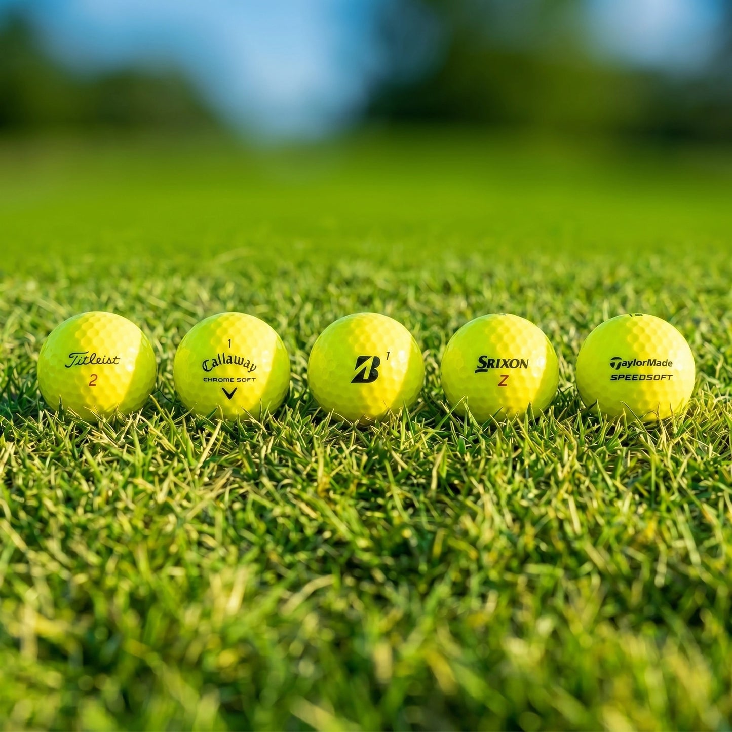 Yellow Tour Mix Recycled Golf Balls – 100 Pack – AAA Grade