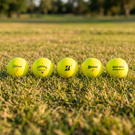 Yellow Tour Mix Recycled Golf Balls – 100 Pack – B Grade